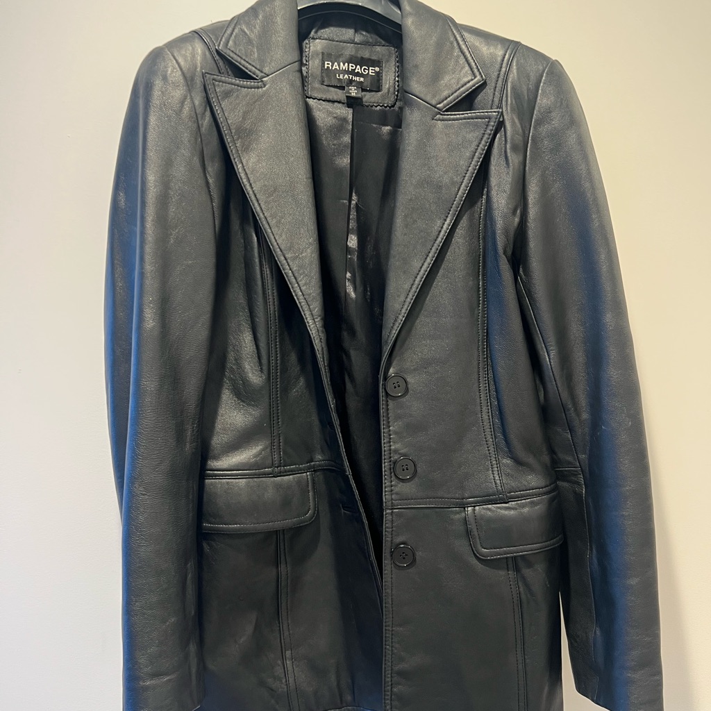 Rampage Classic Black Leather Jacket For Women